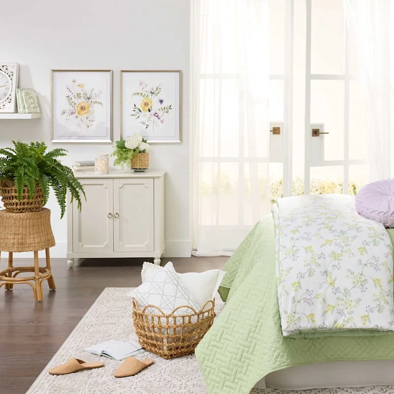 Grace Mitchell Glass Framed Floral Print Wall Art, 21x25 4 Grace Mitchell Glass Framed Floral Print Wall Art, 21x25 - Image 4