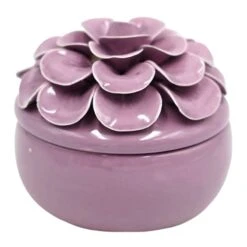 Grace Mitchell Purple Floral Jewelry Box, 4"