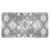 Grey Medallion Kitchen Mat, 20x39