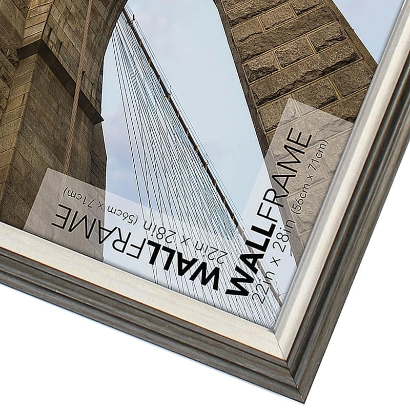 Grey & White Inner Poster Frame, 22x28 2 Grey & White Inner Poster Frame, 22x28 - Image 2