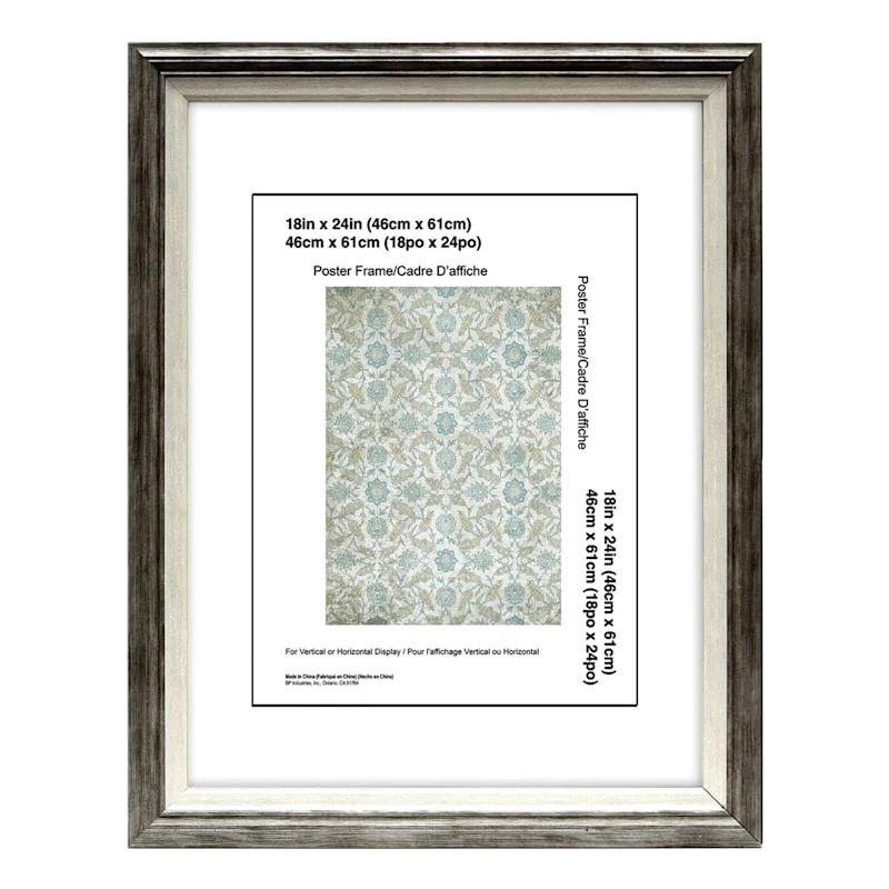 Grey & White Mirror, 18x24 1 Grey & White Mirror, 18x24