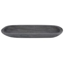 Grey Wooden Look Tray, 18x6.5