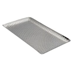 Hammered Aluminum Decorative Tray, 10x6