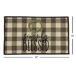 Hampton Blessed Kitchen Mat, 18x30 -Home Decor Store hampton blessed kitchen mat 18x30 5