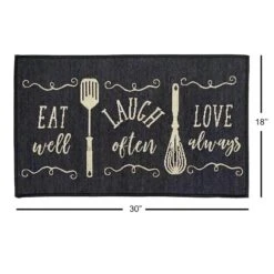 Hampton Eat Laugh Love Kitchen Mat, 18x30 -Home Decor Store hampton eat laugh love kitchen mat 18x30 5