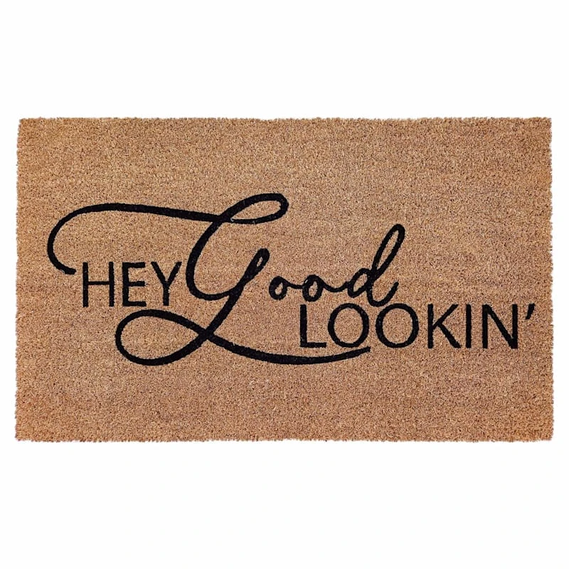 Hey Good Lookin' Coir Mat, 18x30 1 Hey Good Lookin' Coir Mat, 18x30