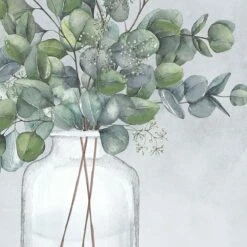 Honeybloom Framed Eucalyptus Canvas Wall Art, 19x25 -Home Decor Store honeybloom framed eucalyptus canvas wall art 19x25 3