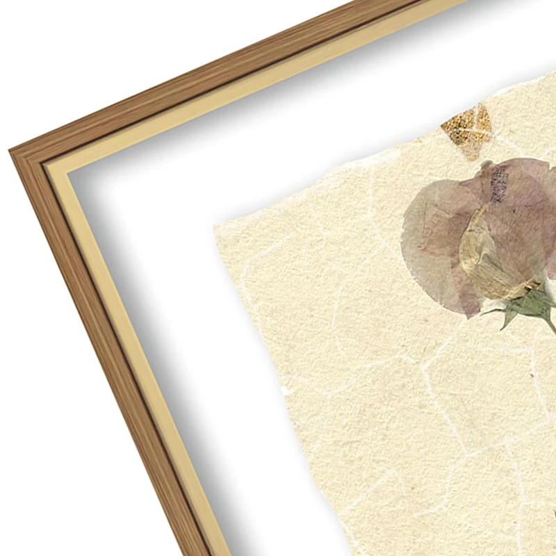 Honeybloom Glass Framed Floral Print Wall Art, 17x21 3 Honeybloom Glass Framed Floral Print Wall Art, 17x21 - Image 3