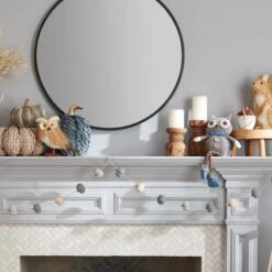 Honeybloom Hanging Round Wall Mirror, 30" -Home Decor Store honeybloom hanging round wall mirror 30 2