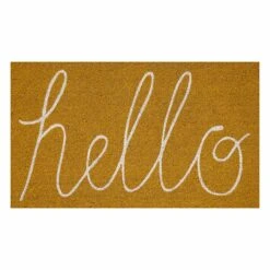 Honeybloom Hello Coir Mat, 18x30