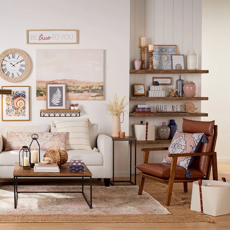 Honeybloom Ivory & Blue Striped Decorative Box, 6x5 1 Honeybloom Ivory & Blue Striped Decorative Box, 6x5