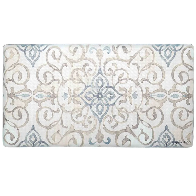 Ivy Medallion Design Kitchen Mat, 20x39 1 Ivy Medallion Design Kitchen Mat, 20x39