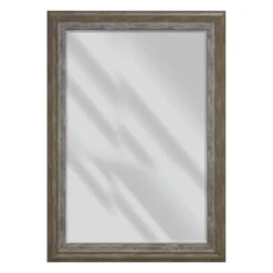 Janice Gray & White Wall Mirror, 31x43