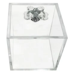 Laila Ali Clear Acrylic Decorative Box, 9"