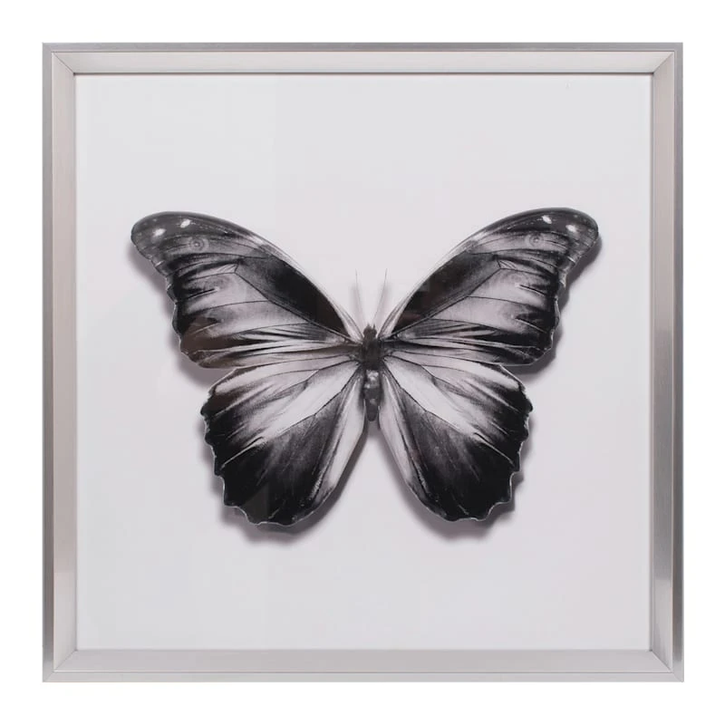 Laila Ali Framed Butterfly Print Wall Art, 20" 1 Laila Ali Framed Butterfly Print Wall Art, 20"