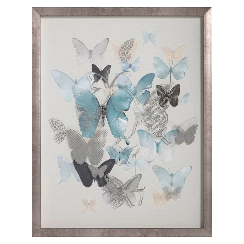 Laila Ali Framed Butterfly Wall Art, 16x20 1 Laila Ali Framed Butterfly Wall Art, 16x20