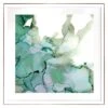 Laila Ali Glass Framed Emerald Abstract Wall Art, 26"