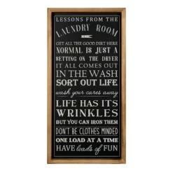 Lessons From The Laundry Room Wall Art, 12x24