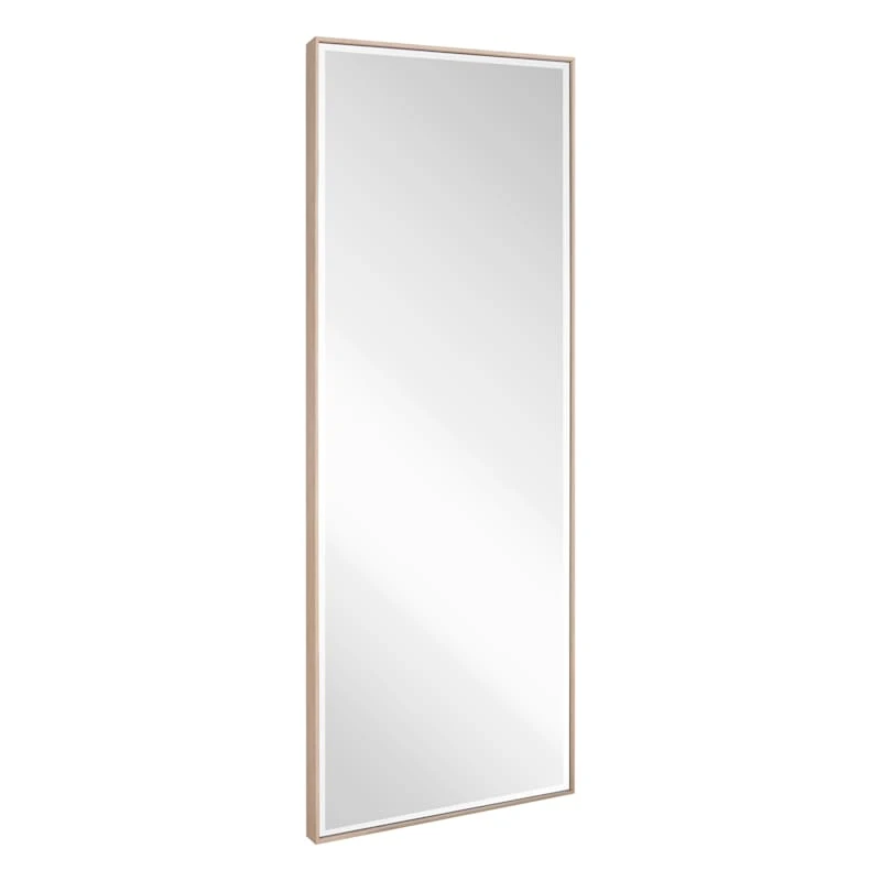 Light Natural Thin Framed Leaner Mirror, 24x58 2 Light Natural Thin Framed Leaner Mirror, 24x58 - Image 2