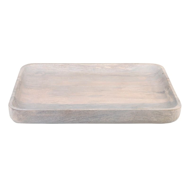 Mango Wood Tray, 16x12 1 Mango Wood Tray, 16x12