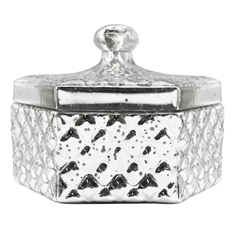 Mercury Glass Box, 8" 1 Mercury Glass Box, 8"