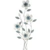 Metal Flower Stem Wall Decor, 17x36