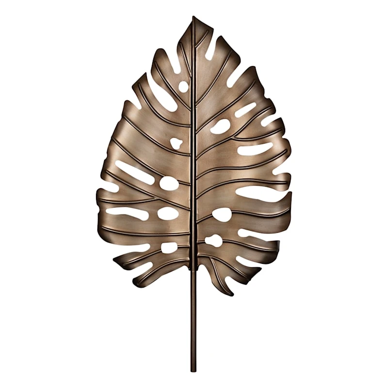 Metal Leaf Wall Decor, 17x30 1 Metal Leaf Wall Decor, 17x30