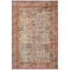 Montebello Distressed Persian Accent Rug With Carpet Backing, 2x5