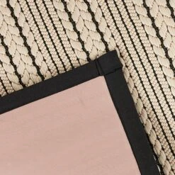 Natural & Black High-Low Puff-Back Kitchen Mat, 21x34 -Home Decor Store natural black high low puff back kitchen mat 21x34 6