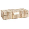 Neutral Water Hyacinth Striped Decorative Box, 10x5.5