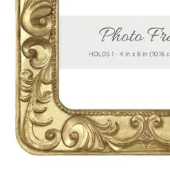 Home Decor Store -Home Decor Store ornate gold tabletop photo frame 4x6 2