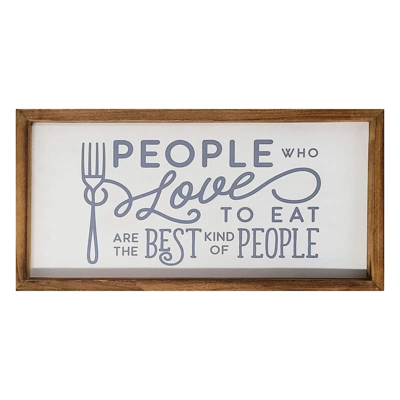 People Love To Eat Framed Wall Art, 20x10 1 People Love To Eat Framed Wall Art, 20x10