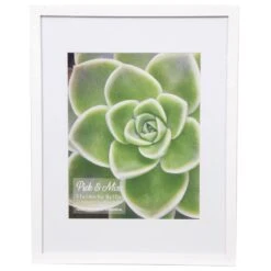 Pick & Mix 11x14 Matted To 8x10 Linear Wall Frame, White