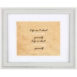 Pick & Mix 11x14 Matted To 8x10 Wall Frame, Whitewash