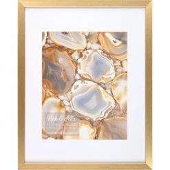 Pick & Mix 11x14 To 8x10 Linear Wall Frame, Gold