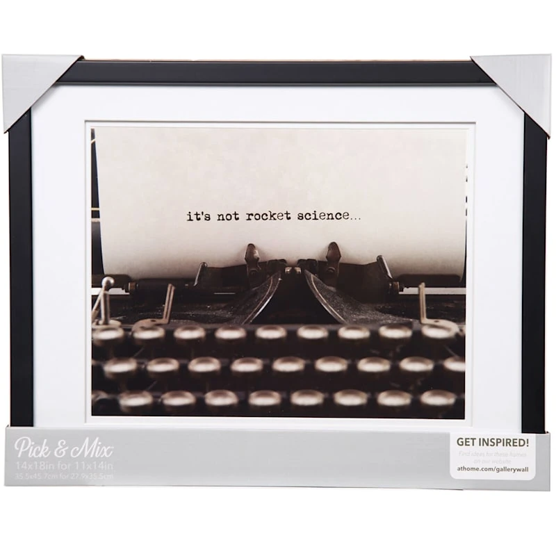 Pick & Mix 14x18 Matted To 11x14 Linear Wall Frame, Black 2 Pick & Mix 14x18 Matted To 11x14 Linear Wall Frame, Black - Image 2