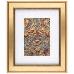 Pick & Mix 8x10 Matted To 5x7 Beaded Wall Frame, Gold