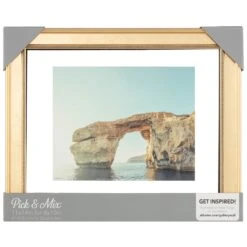 Pick & Mix Gold With Inner Bead Floating Frame, 8x10