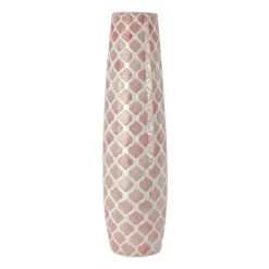 Pink Ceramic Floor Vase, 24"