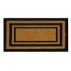 Providence Black Border Coir Mat, 18x30
