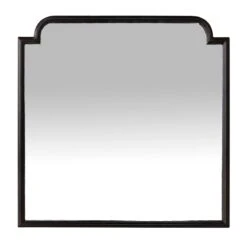 Providence Black Metal Wall Mirror, 24"