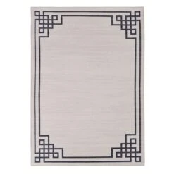 Providence Fenix Ivory Border Accent Rug, 27x45