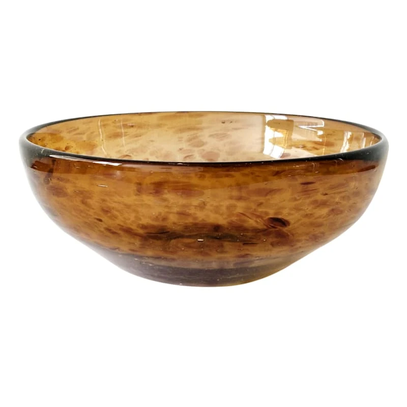 Providence Glass Tortoise Shell Decorative Bowl, 8" 1 Providence Glass Tortoise Shell Decorative Bowl, 8"