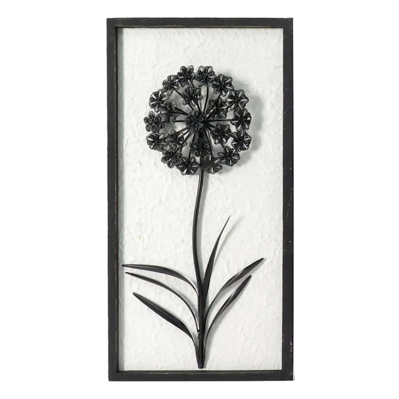 Providence Metal & Wooden Flower Wall Art, 10x19 1 Providence Metal & Wooden Flower Wall Art, 10x19