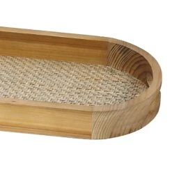Home Decor Store -Home Decor Store providence oval wooden tray small 1