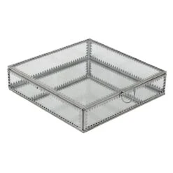 Silver Glass Box, 8"