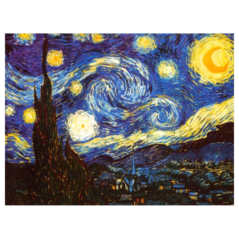 Starry Night Canvas Wall Art, 24x36 1 Starry Night Canvas Wall Art, 24x36
