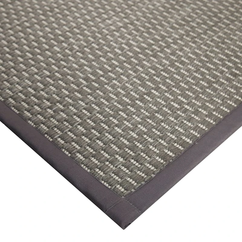 Tonal Lite Grey Puff-Back Kitchen Mat, 22x60 2 Tonal Lite Grey Puff-Back Kitchen Mat, 22x60 - Image 2