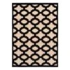 Torino Black Trellis Area Rug, 5x7