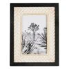 Tracey Boyd Black Wooden Tabletop Photo Frame, 4x6